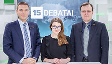 15min studijoje kandidatų į prezidentus debatai &ndash; M.Puidokas ir N.Puteikis
