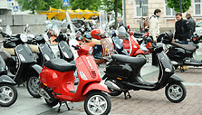 Motorolerių savininkų susibūrimas