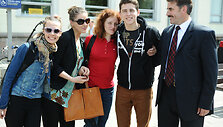 Veronika Brasaitė (kairėje), Inga Montvydaitė, Regina Montvydienė, Donatas Montvydas, Algirdas Montvydas