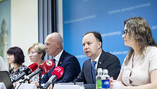 Odilija Rudzevičienė, Rolanda Lingienė, Algirdas &Scaron;e&scaron;elgis, Aurelijus Veryga