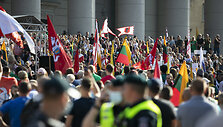 Protestas prie&scaron; Galimybių pasą