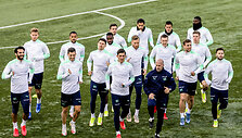 &Scaron;veicarijos futbolo rinktinės treniruotė