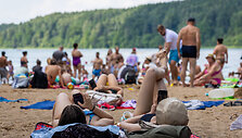 Kar&scaron;tą vasaros dieną vilniečiai leido miesto paplūdimiuose