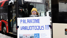 Streikuojančių vairuotojų palaikymo akcija