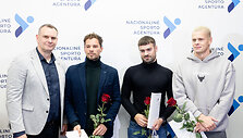Mindaugas &Scaron;pokas, Paulius Povilionis, Danas Rap&scaron;ys, Tadas Du&scaron;kinas