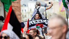 Malmės gatvėse &ndash; protestas prie&scaron; Izraelio dalyvavimą &bdquo;Eurovizijoje&ldquo;