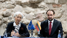 Christine Lagarde, Gediminas &Scaron;imkus