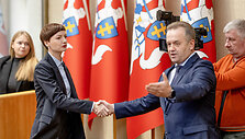 Monika Garbačiauskaitė-Budrienė, Artūras Skardžius