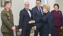 Vytautas Jonas Žukas, Juozas Olekas, Algirdas Butkevičius, Dalia Grybauskaitė ir Loreta Graužinienė