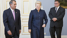 Dalia Grybauskaitė ir Johnas Boehneris