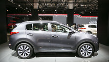 KIA stendas Frankfurto automobilių parodoje