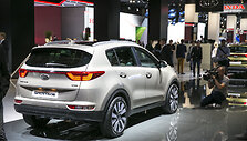 KIA stendas Frankfurto automobilių parodoje