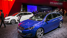 &bdquo;Peugeot&ldquo; stendas Frankfurto automobilių parodoje