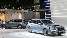&bdquo;Subaru&ldquo; stendas Frankfurto automobilių parodoje