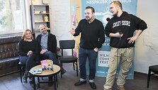 &bdquo;Vilnius Comedy Fest&ldquo; spaudos konferencijos akimirka