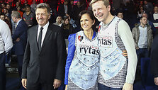 Algirdas Butkevičius su žmona ir Remigijus &Scaron;ima&scaron;ius