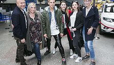 Lietuvos delagacija &bdquo;Eurovizijoje&ldquo; Vilniaus oro uoste