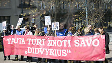 Lietuvos profesinių sąjungų konfederacijos protestas 