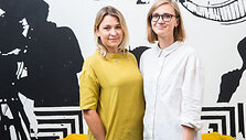 &bdquo;Kino po žvaigždėmis&ldquo; organizatorės Greta Akcijonaitė ir Rūta &Scaron;vedkauskaitė 