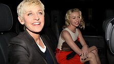 Komikė Ellen Degeneres ir aktorė Portia de Rossi - 3 metai ir 0 vaikų