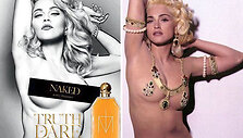 Madonna &bdquo;Truth or Dare&ldquo; kvepalų reklamoje ir knygoje &bdquo;Seksas&ldquo;
