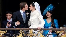 Austrijos erchercogas Christophas su žmona, erchercogiene Adelaide Drape-Frisch