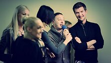 I&scaron; kairės: Oksana Pikul, Neringa &Scaron;iaudikytė, Katažina Nemycko, Aistis Mickevičius ir Andrius Butkus