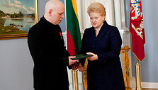 Prezidentė Dalia Grybauskaitė ir Gabrielius Liaudanskas-Svaras