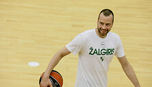 Kauno &bdquo;Žalgirio&ldquo;  treniruotė su naujuoju treneriu Jure Zdovc