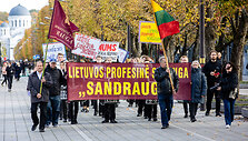Profesinės sąjungos &bdquo;Sandrauga&ldquo; eisena Kaune