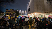 Protestas &bdquo;De&scaron;imt minučių tylos&ldquo; Kaune