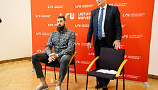 Susitikimas  &ndash;  diskusija su  Jonu Valančiūnu Lietuvos sporto universitete