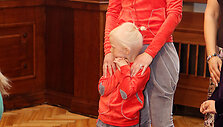 Sandra Dauk&scaron;aitė-Petrulėnė su dukra Elze