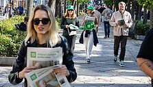 15min laikra&scaron;čio &bdquo;Atspari Lietuva&ldquo; dalinimas Kaune