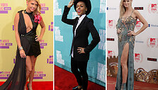 I&scaron; kairės į de&scaron;inę: Chanel West Coast, Janelle Monae ir Heidi Klum