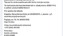 Ieva Kačinskaitė-Urbonienė buvo nurodyta tarp vandens platintojų