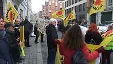 Protestas Berlyne prie&scaron; Visagino AE
