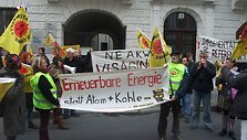 Protestas Berlyne prie&scaron; Visagino AE