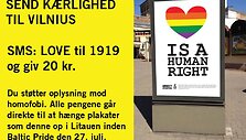 &bdquo;Amnesty Denmark&ldquo; plakatas &bdquo;Baltic Pride&ldquo; eitynėms paremti