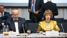 Juozas Olekas ir Cathy Ashton