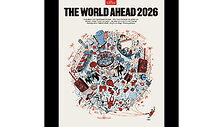 &bdquo;The Economist&ldquo; numerio, kuriame buvo pateikiamos prognozės 2026-iesiems, viršelis