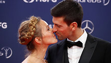 Novakas Džokovičius su žmona Jelena