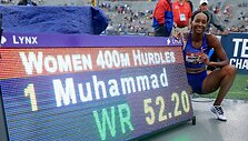 Dalilah Muhammad pagerino pasaulio rekordą