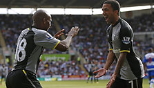 Jermainas Defoe ir Aaronas Lennonas 
