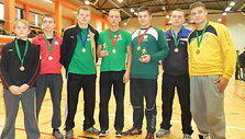 i&scaron; kairės: Karolis Pociūnas, Mantas Laskovas, Deividas Gudmonas, Lukas Degimas, Tomas Gumuliauskas, Remigijus Zablockis, Olegas Pirohovas