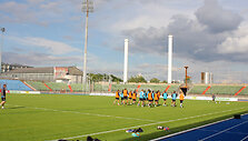 Treniruotė &bdquo;Josy Barthel&ldquo; stadione