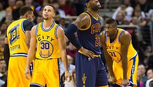 Stephenas Curry ir LeBronas Jamesas