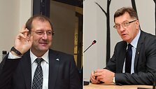 Algirdas Butkevičius ir Viktoras Uspaskichas