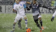 Kroatijoje stadione i&scaron;krito daug sniego