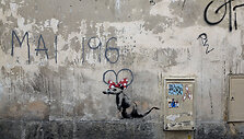 Banksy darbai Paryžiuje